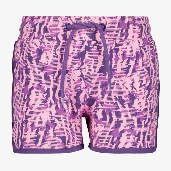 Foto: Osaga meisjes sweat short met print paars roze maat 128
