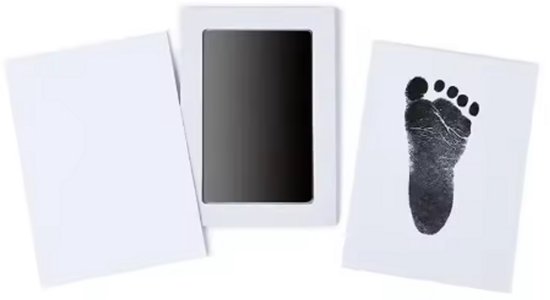 Scoby - Inktpad voor Pootafdruk, Neusafdruk of Baby Hand- en Voetafdruk - Inktafdruk - Perfect voor Huisdieren en Baby's - Kat- / Hondenafdruk - Incl. 2 Witte Kaartjes - Zwart van Scoby — afbeelding 4