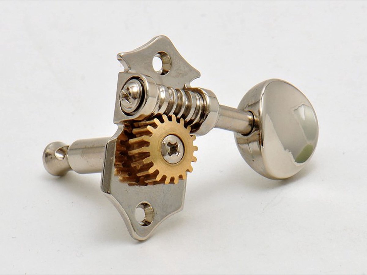 Kluson Key Shape mechanieken 3+3 nikkel - Stemmechaniek voor gitaar