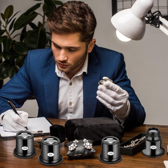Watchmaker Loep, 10X Horloge Reparatie Loupe Vergrootglas, Oogvergrootglas Loep Reparatie