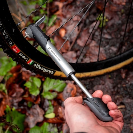 RFWR® Mini Fietspomp voor Presta, Schrader en Dunlop - Compact, Draagbaar en Snel — afbeelding 5