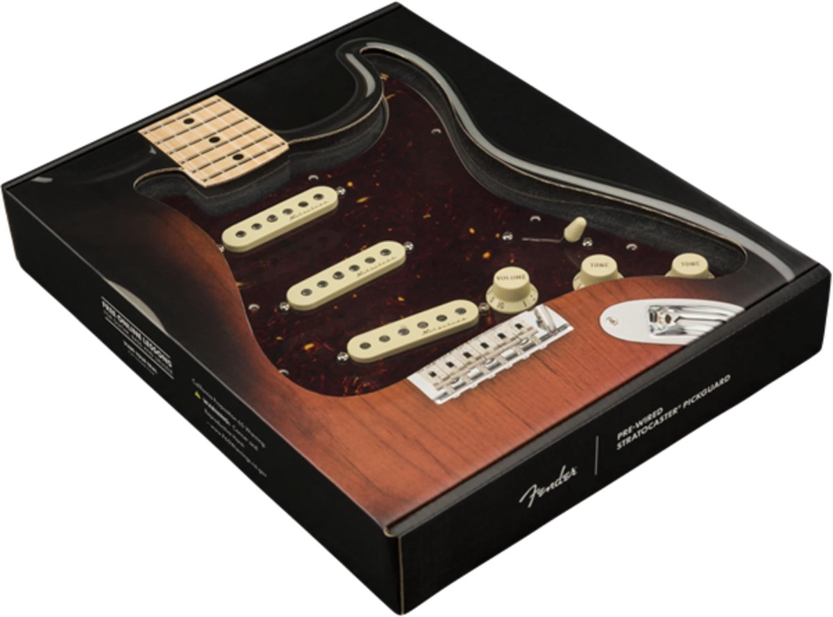 Fender Pre-Wired Strat Pickguard Vintage Noiseless SSS (Tortoise Shell) - Single-coil pickup voor gitaren