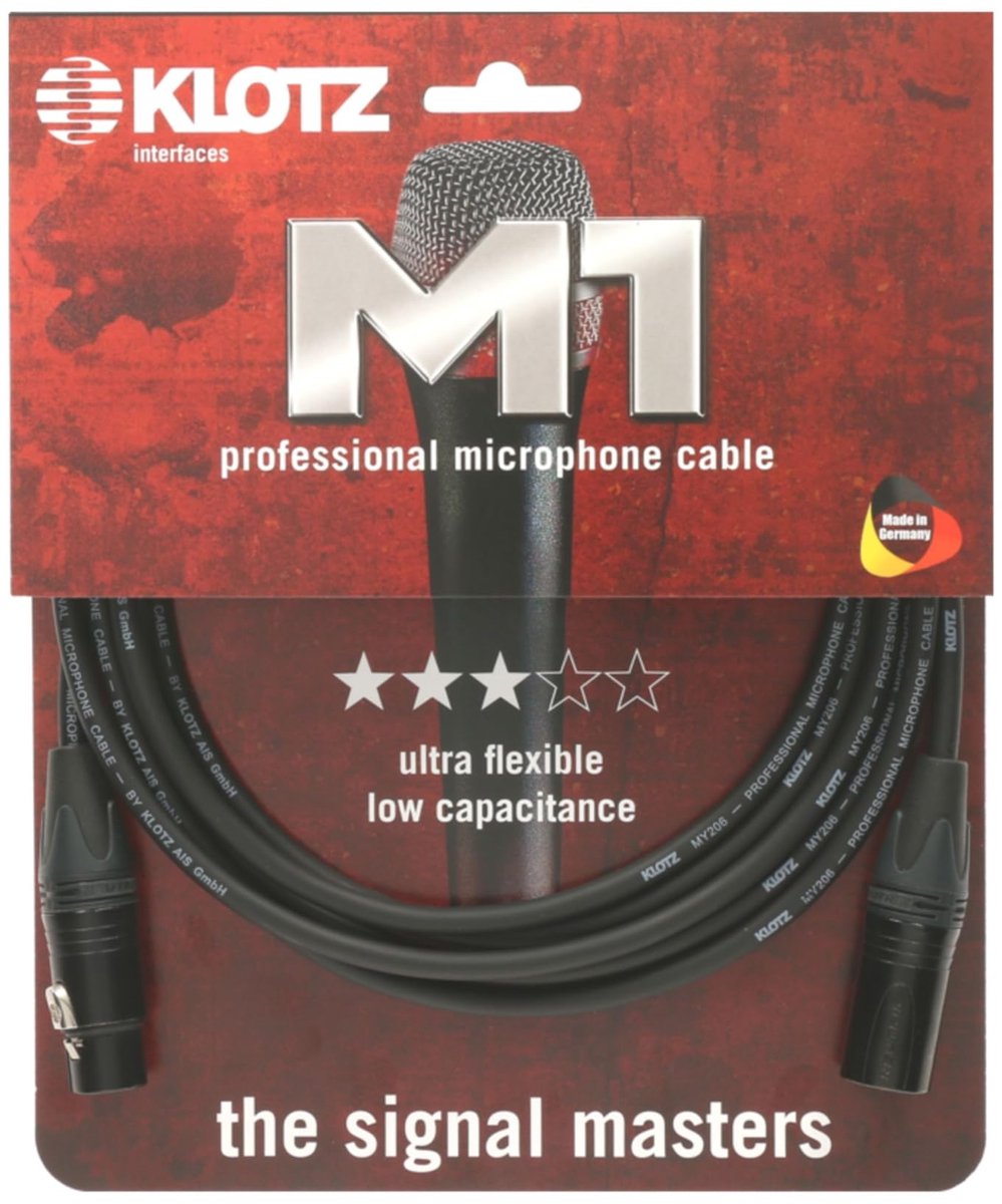 Klotz M1FM1N0750 Microfoonkabel zwart 7,5 m - Microfoonkabel