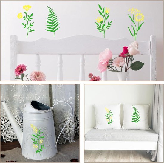 Paardentekeningstencils Sjablonen Plastic stencils Decoratie Rechthoek Herbruikbare stencils voor het schilderen op houten vloer Muurstof  36