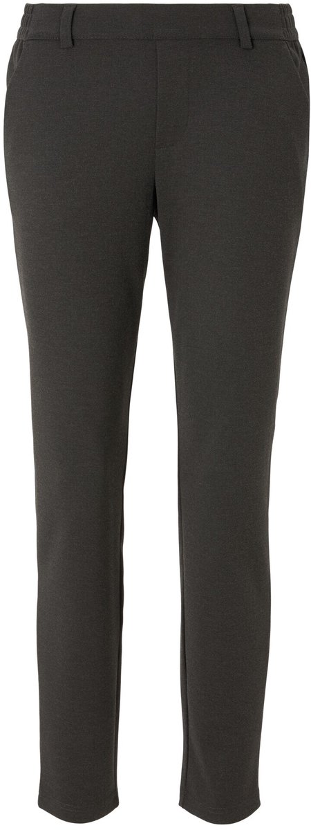 Tom Tailor Denim - Broek met relaxte pasvorm en elastische tailleband - Maat M - Shale Grey Melange