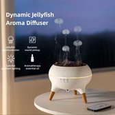 Luxe Kwallen aroma diffuser - Dynamische Kwallen luchtbevochtiger - Kwallen design luchtbevochtiger voor woonruimtes - Luchtbevochtiger met meerdere stoomfuncties ledverlichting en afstandsbediening - 250 ml