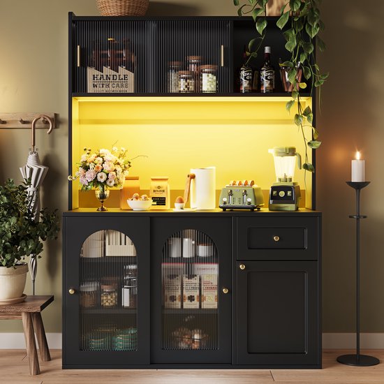Keukenkast (104 x 40 x 180 cm), hoge kast, keukenbuffet