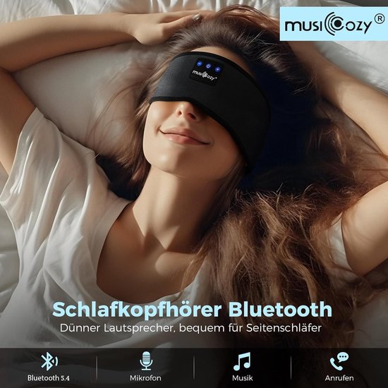 RFWR® Slaaphoofdtelefoon met Bluetooth 5.4 voor zijslapers - 14 uur speeltijd, hifi stereo hoofdtelefoon, ideaal voor sport en ontspanning van RFWR — afbeelding 3