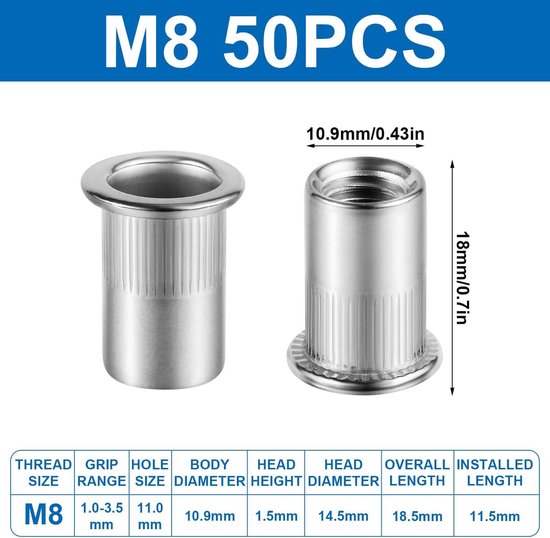 180 stuks T-Gleufmoeren Set, M4 M5 M6 M8 Hamermoeren en Hamerkopmoeren, voor 2020 3030 4040 Aluminium Profielen, Zwarte Gegoten T-Sleuf Moeren Assortiment