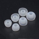 3 Pack Siliconen Vervangende Dopjes voor Oordopjes / Headsets Wit Medium