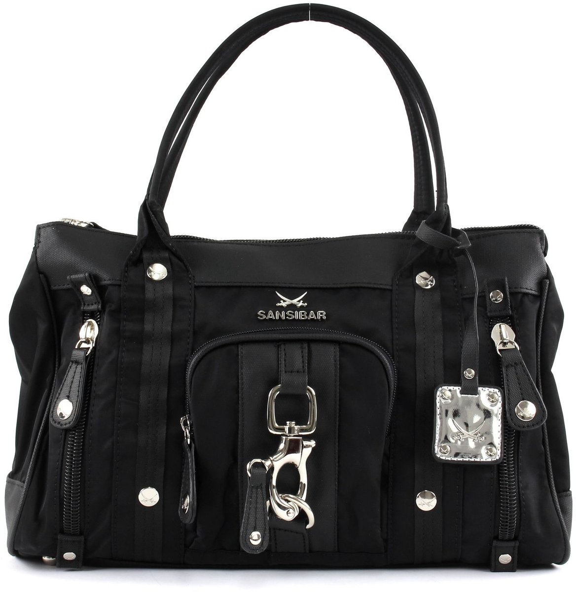 Sansibar schoudertas handtas Typhoon Zip Shoulder Bag Black zwart