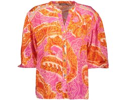 Geisha Blouse Blouse Met Glitters 53311 70 000250 Orange/fuchsia/silver Dames Maat - L