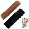 Allecto Plus - Lot de 2 éponges de douche exfoliantes africaines pour le corps et le dos - Exfoliation douce - Zwart/Marron - Soins de la peau de la peau - Spa à domicile - Facile à utiliser