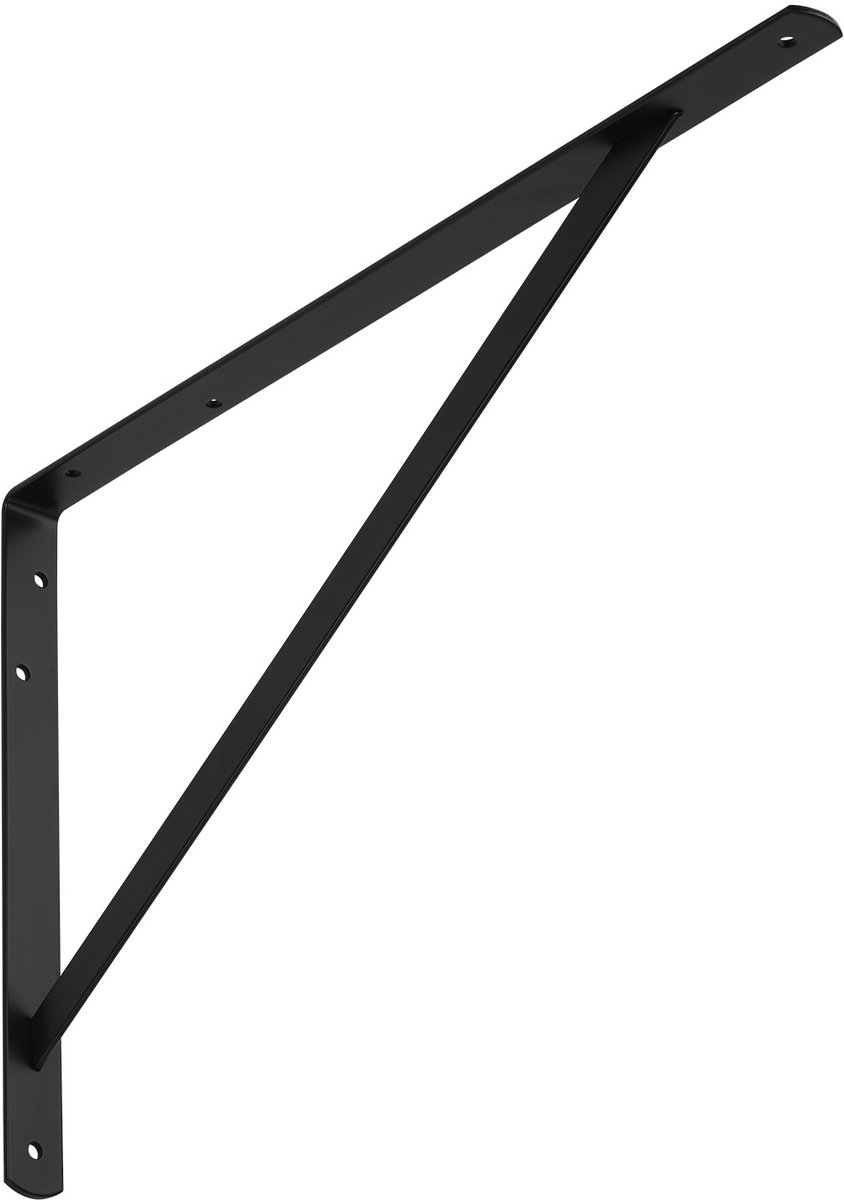 SOTECH Rekbeugel (500 x 325 x 30 mm, zwart, gepoedercoat) Zware beugel met dwarsbalk voor stabilisatie
