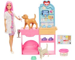 Barbie Careers Snelgips Dierenkliniek - Barbiepop