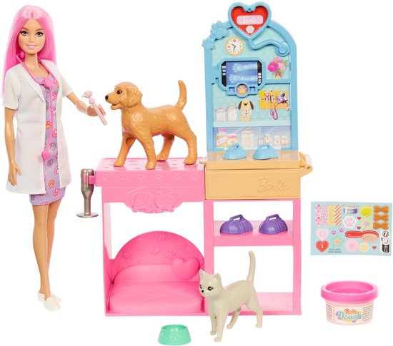 Barbie Careers Snelgips Dierenkliniek - Barbiepop