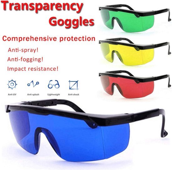 Wrap-around Laser Goggles 190nm-540nm Golflengte Laser Veiligheidsbril