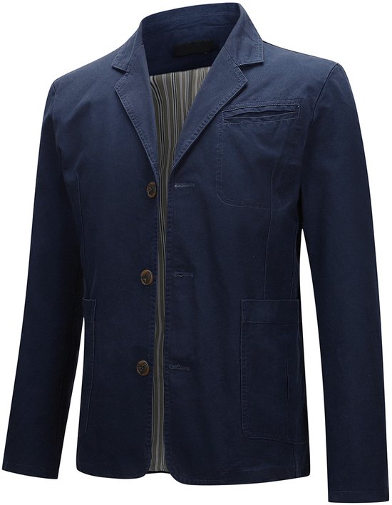 Blazer slim décontracté à col rabattu pour homme Allthemen - Veste de costume décontractée - XXL