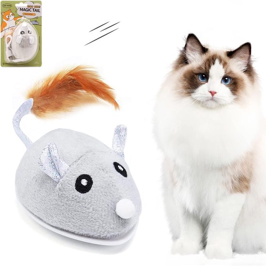 Interactief Kattenspeeltje De Rode Slang - Voor kat - USB oplaadbaar - Rood