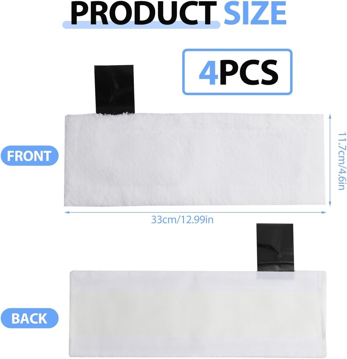 Lot de 8 chiffons de rechange pour nettoyeur vapeur Kärcher EasyFix SC1