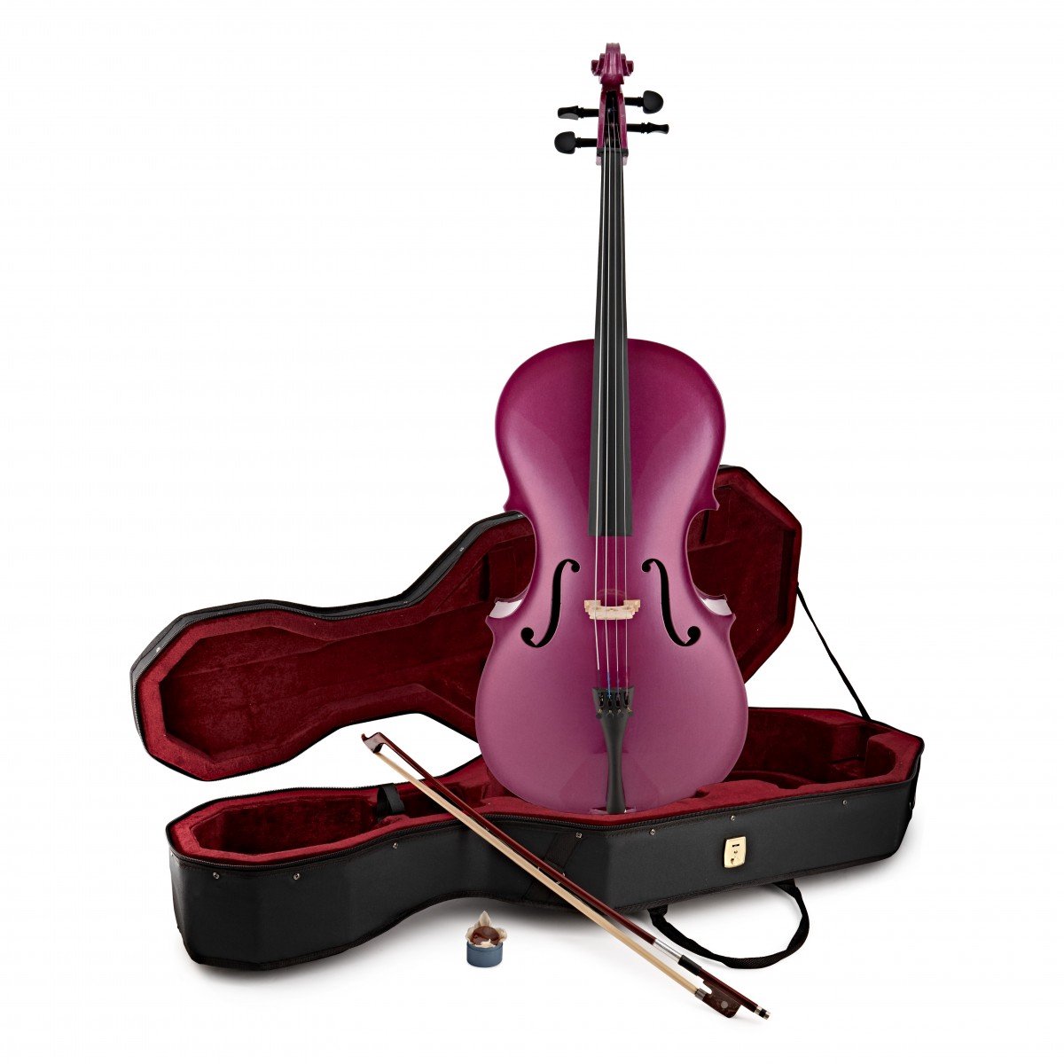 1/2 Studentencello met Koffer van Gear4music, Paars