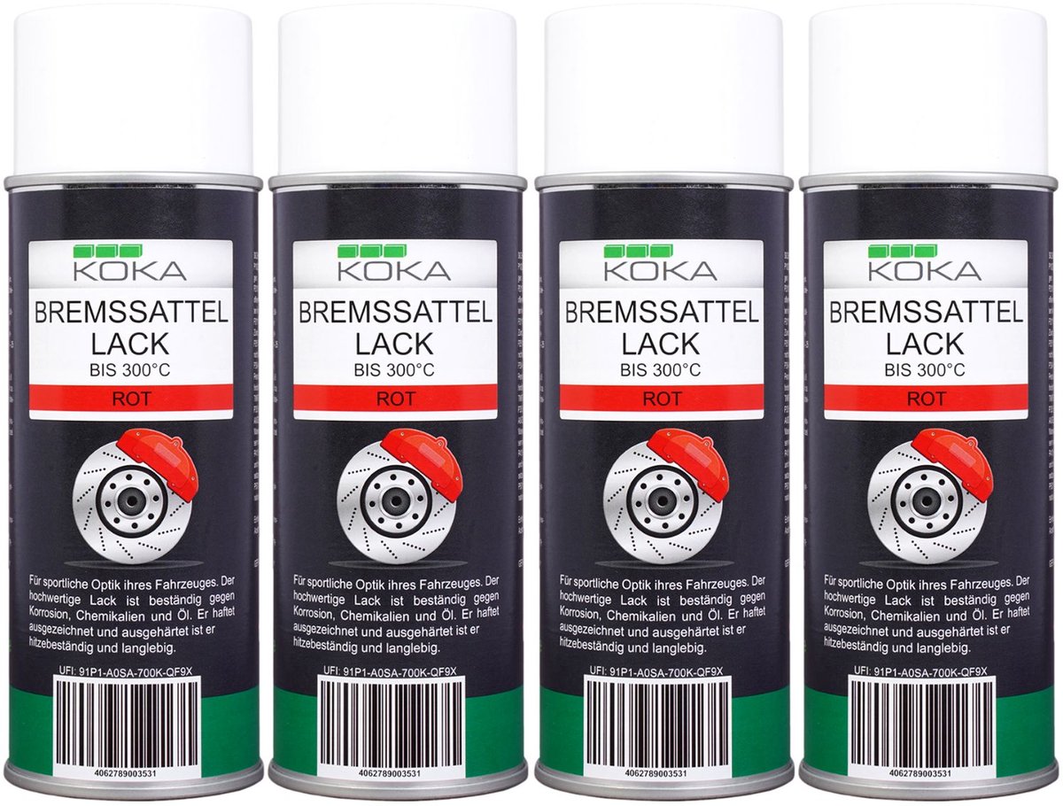 4x remklauwlakspray rood