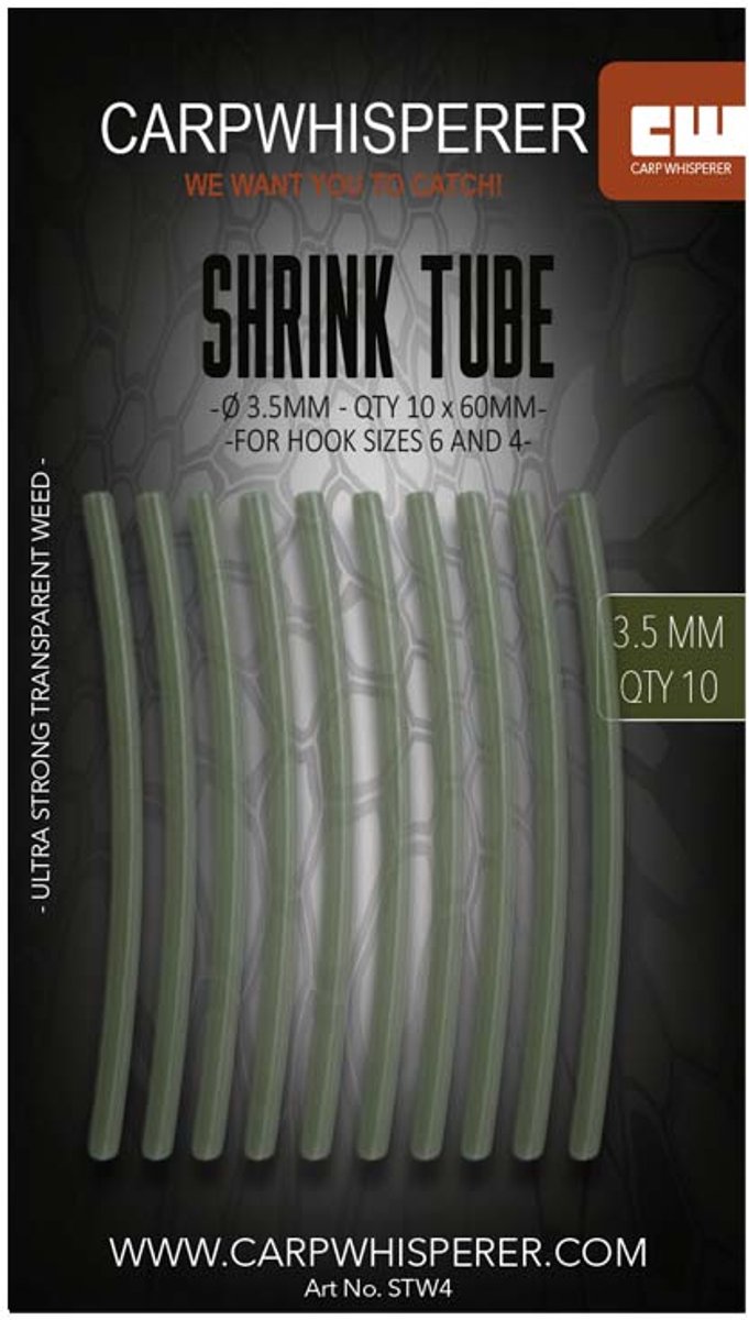 Carp Whisperer - Shrink Tube - Haak maat: 4 - 10 stuks - Gravel van Merkloos — afbeelding 5