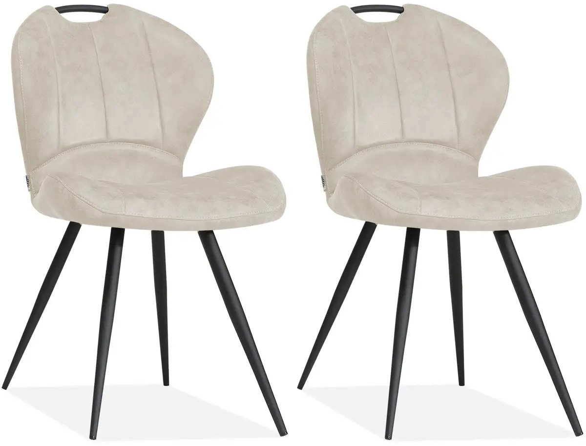 MX Sofa - Eetkamerstoel Miracle - Sand (set van 2 stuks)