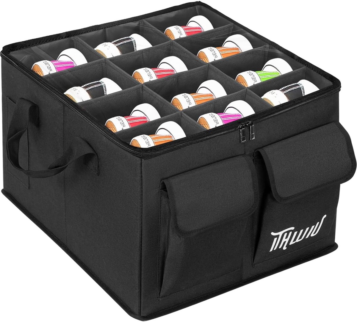 THLULU Ruime opbergdoos voor schoenen en kleding - multifunctioneel - 1 stuk - transparant Zwart