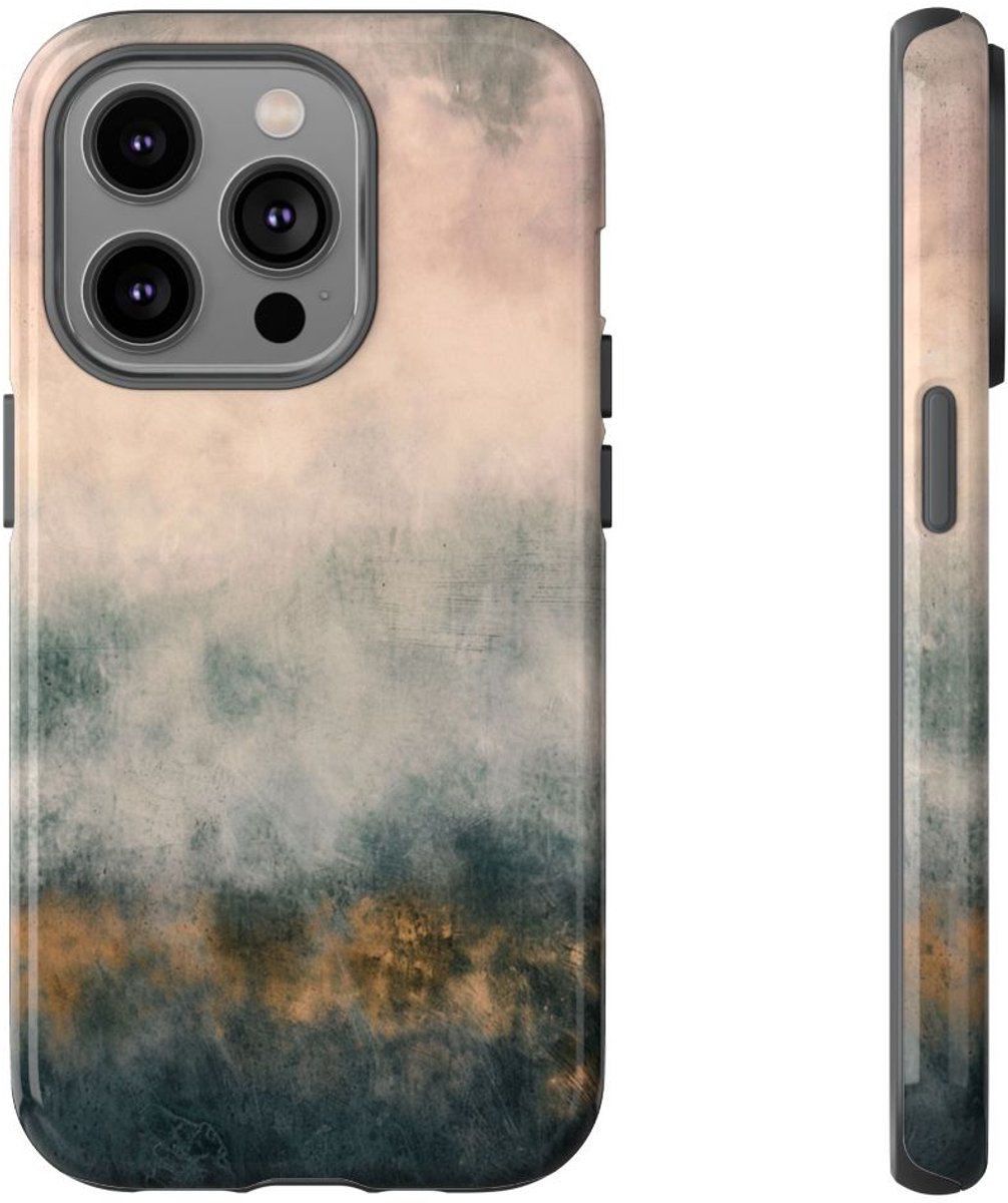 Zachte Wolkenstructuur Abstracte Kunst – Telefoonhoesje Geschikt voor iPhone 14 Pro