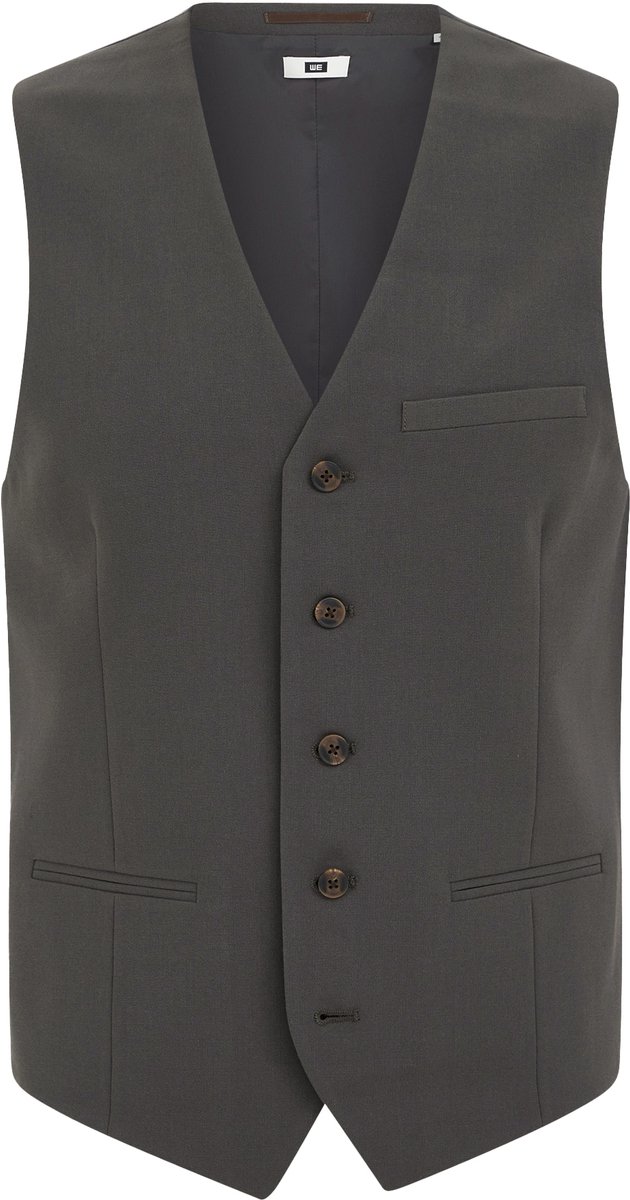 WE Fashion Heren slim fit gilet