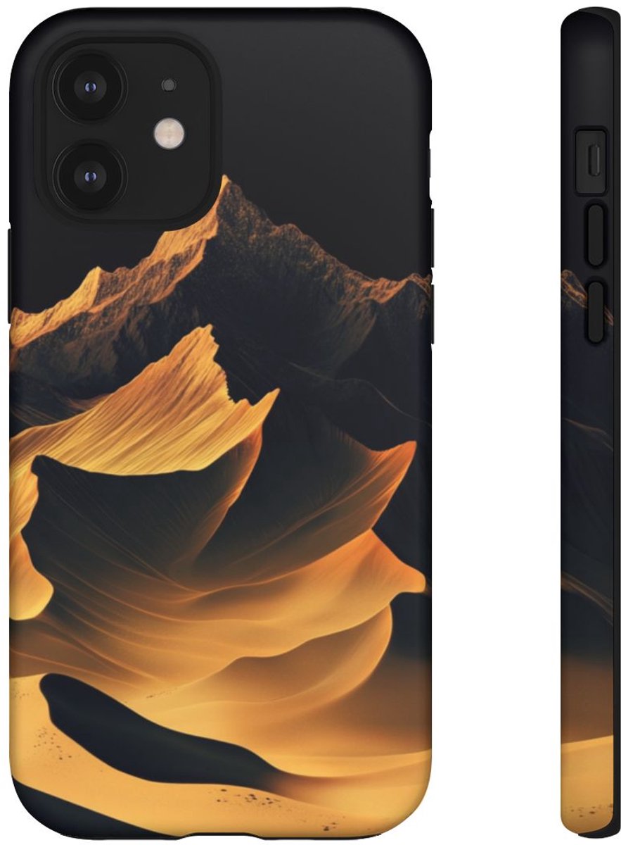 Gouden Gradient Bergen – Telefoonhoesje Geschikt voor iPhone 12