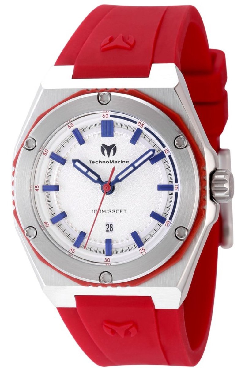 TechnoMarine CORAL - Legacy TM-416051 Dames Horloge - Waterdicht - Analoog - Quartz Uurwerk - Roestvrij Staal met zilveren Wijzerplaat - 36mm