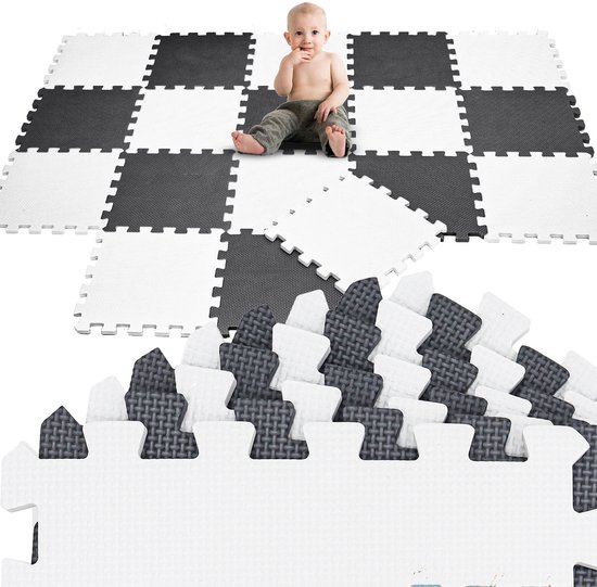 Van dag Één: 9-delige Baby Puzzel Speelmat - 30x30 EVA Schuim Kruipmat