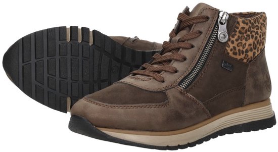 Bottes à lacets Rieker en synthétique marron - Taille 37