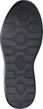 Zolen van een donkerblauwe Ecco sneaker met Ecco-logo en profiel.