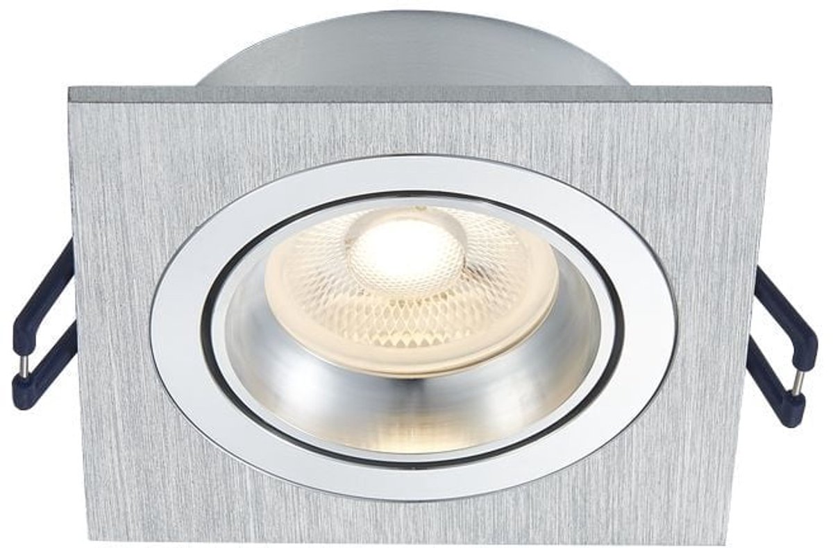 OutledTL Ceres Led spotjes - vierkant dimbaar - 1 stuk - geborsteld aluminium