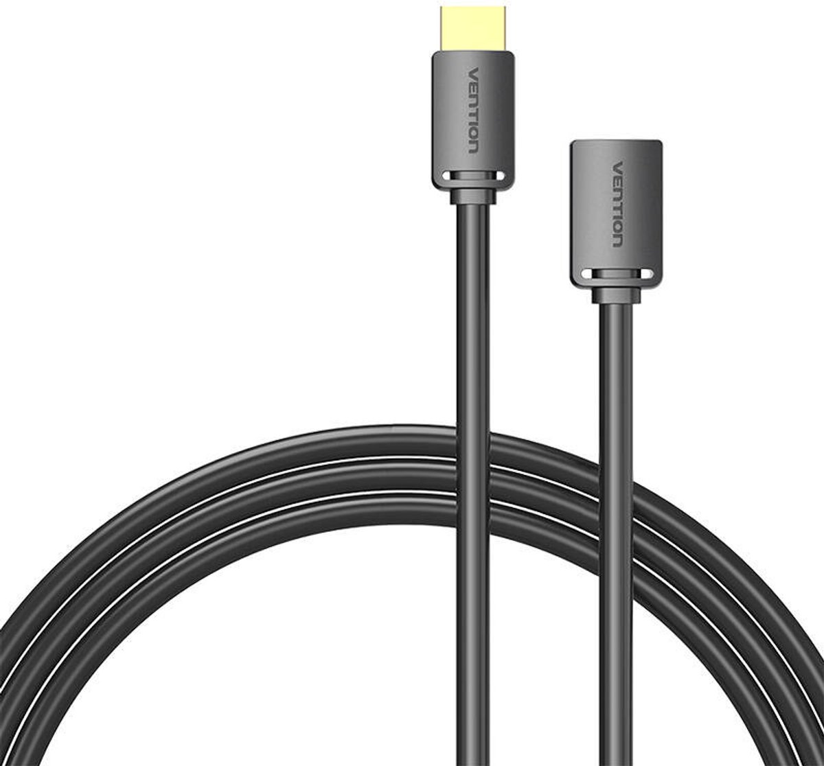 Hdmi 2.0 Mannelijk Naar Hdmi 2.0 Vrouwelijk Vention Ahcbi Verlengkabel 3M, 4K 60Hz, (Zwart)