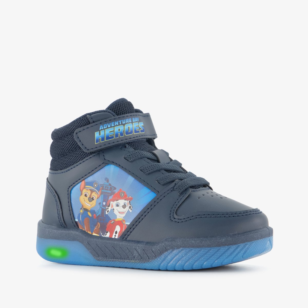Paw Patrol hoge jongens sneakers met lichtjes blauw - Maat 26