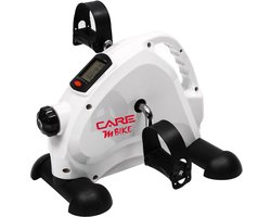 CARE M BIKE - Mini fietstrainer - Gewicht 3,5 kg - Verstelbare weerstand - Magnetisch en stil voor thuisgebruik - Wit