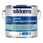 Sikkens Alpha Plafond Extreem Mat - Plafondverf - 2,5 liter - Wit