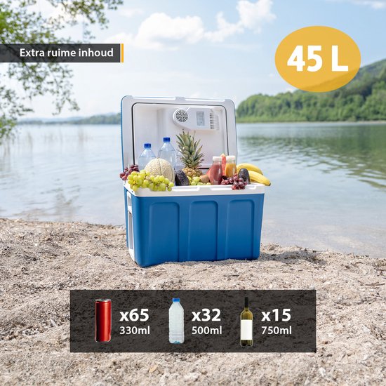 TZS First Austria Thermo-Elektrische Koelbox 12V en 230 volt - 45L - Frigobox - Blauw van TZS First Austria — afbeelding 5