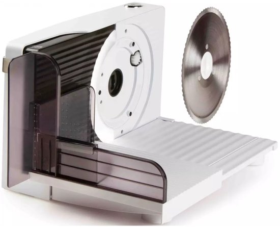 DOMO DO523S Snijmachine – Elektrisch - Gekarteld RVS Mes Ø 17 cm – Allessnijder - 120W