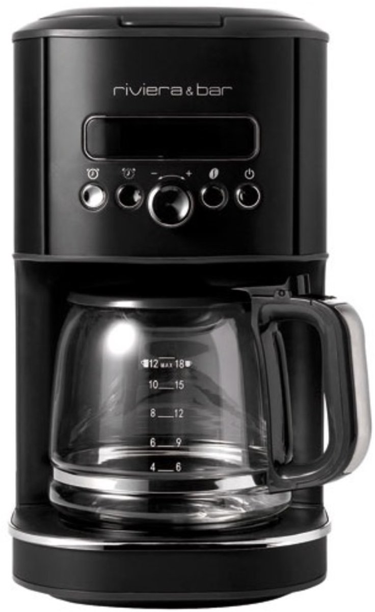 Filterkoffie - Zwart - 1.8L - LCD display - Riviera & Bar - BCF5789