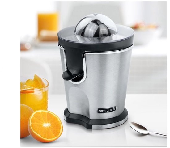Muse - MS10CP - 160W - roestvrijstalen citruspers - 2 plastic kegels meegeleverd van muse — afbeelding 2