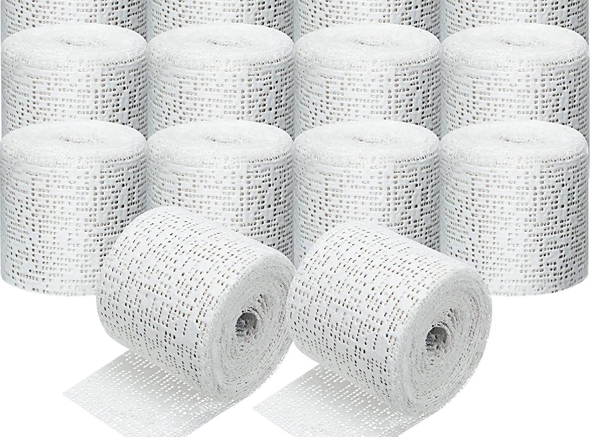 "TRANKIELO® - Baby Buik Gipsverband Set – 10 Rollen van 5cm x 3m – Sneldrogend en Eenvoudig te Modelleren – Ideaal voor Zwangerschapscadeau of Afdrukverband"