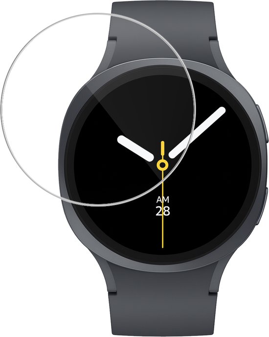 Screenprotector - Geschikt voor Samsung Galaxy Watch 8 (44 mm) - Sterk & Shockproof - Tempered Glass - Beschermglas Screen Cover - Gehard Glas - Bescherm Protector voor Smartwatch