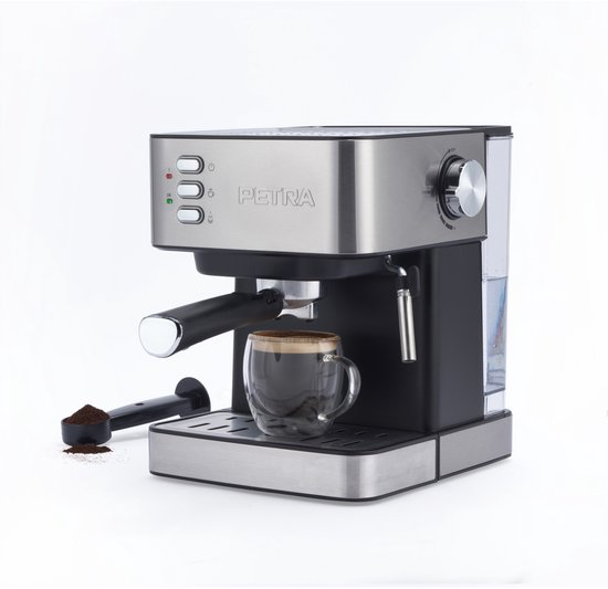 Smeg handmatige espressomachine met bonenmolen rood - Jan van Peer