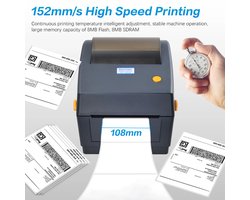 Xcruiser Xone 4 Label Printer USB Direct Labelling Machines Compatible with 4 x 6 Shipping Labels, eBay, Etsy, Shopify,bol.com, Amazon