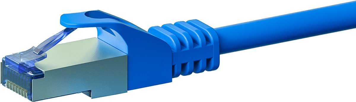 Danicom CAT6a S/FTP (PIMF) patchkabel - 1 meter blauw - netwerkkabel - internetkabel - UTP kabel - RJ45 - 10000 mbit/s